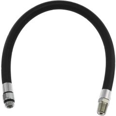 RHA2040W AFG Mk4 Hose Assembly 0.36m (14") Wire Braided Hose to Swivel R 1/4 Male Thread