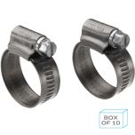 PC1116SS Worm Drive Hose Clip (11-16mm) - 304 Stainless Steel (Supplied in a Box of 10)